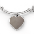 Engraved Heart Bangle – Personalised Stainless Steel & Gold