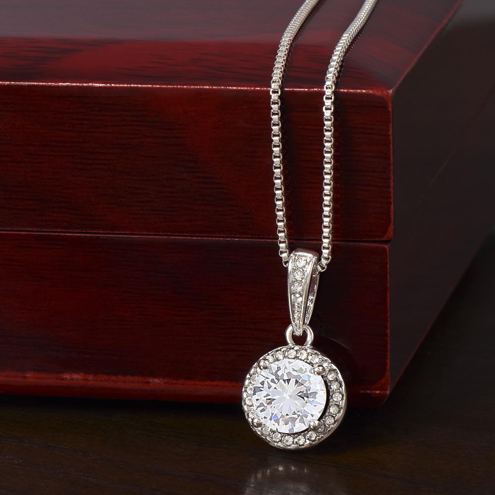 Eternal Hope Necklace – Round CZ Solitaire Pendant