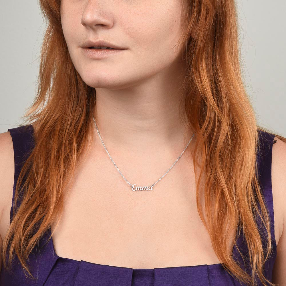 Custom Name Necklace – Personalised Sterling Silver Gift