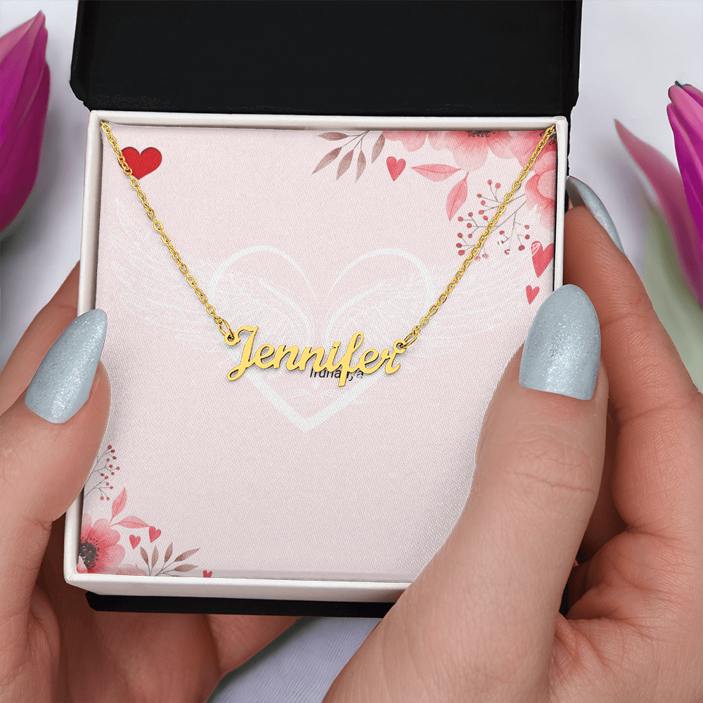 Custom Name Necklace – Personalised Sterling Silver Gift
