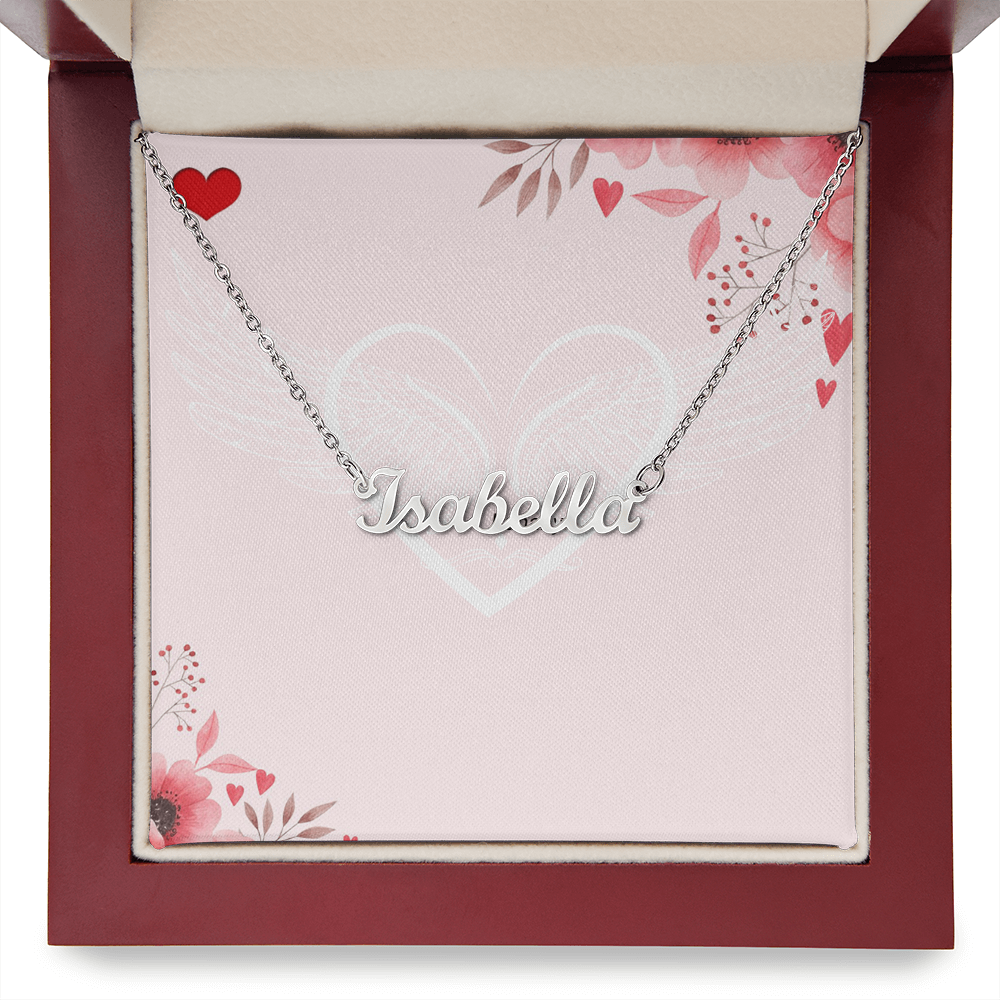 Custom Name Necklace – Personalised Sterling Silver Gift