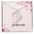 Vertical Name Necklace – Personalised, Stainless Steel & Gold Finish